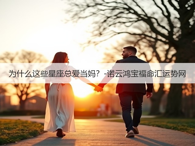 为什么这些星座总爱当妈?-诺云鸿宝福命汇运势网(图2) 为什么这些星座总爱当妈?-诺云鸿宝福命汇运势网(图2)