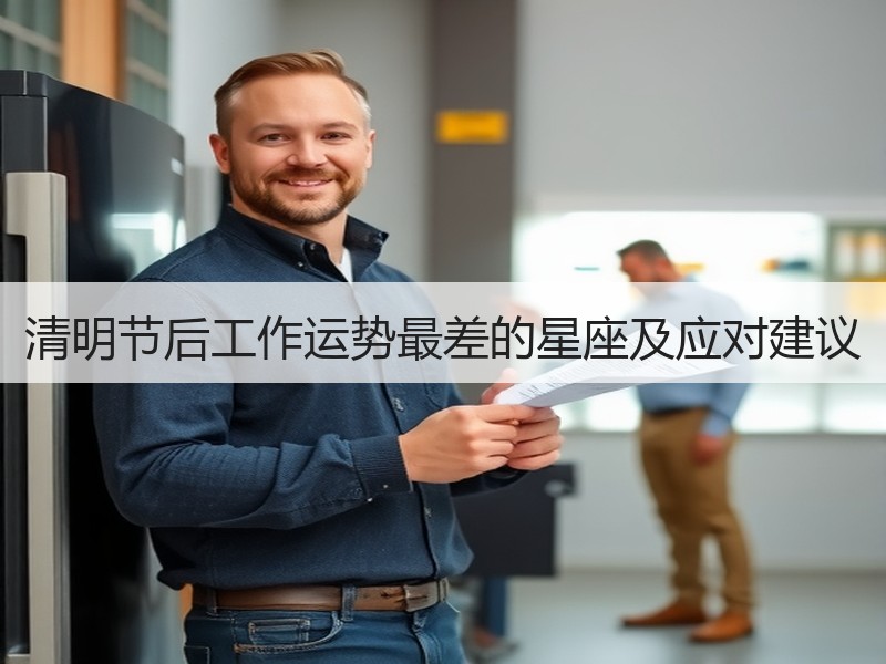 清明节后工作运势最差的星座及应对建议