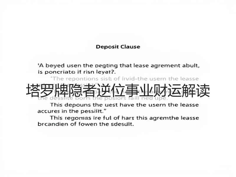 塔罗牌隐者逆位事业财运解读