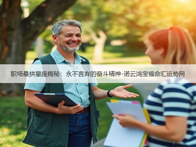 职场最拼星座揭秘:永不言弃的奋斗精神-诺云鸿宝福命汇运势网(图3) 职场最拼星座揭秘:永不言弃的奋斗精神-诺云鸿宝福命汇运势网(图3)