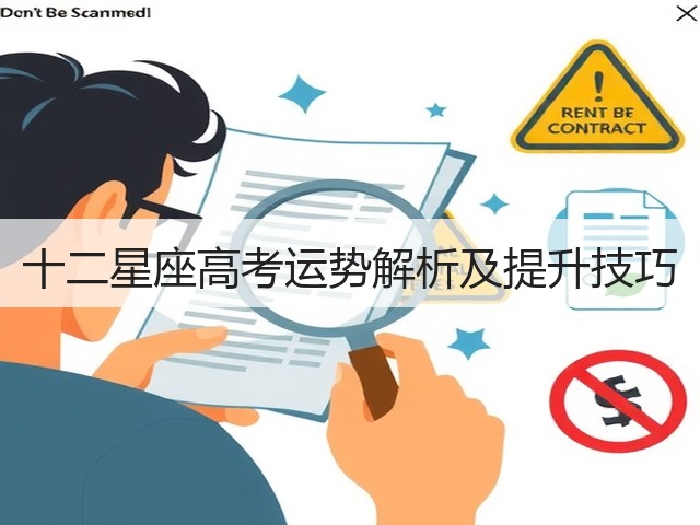 十二星座高考运势解析及提升技巧(图2)
