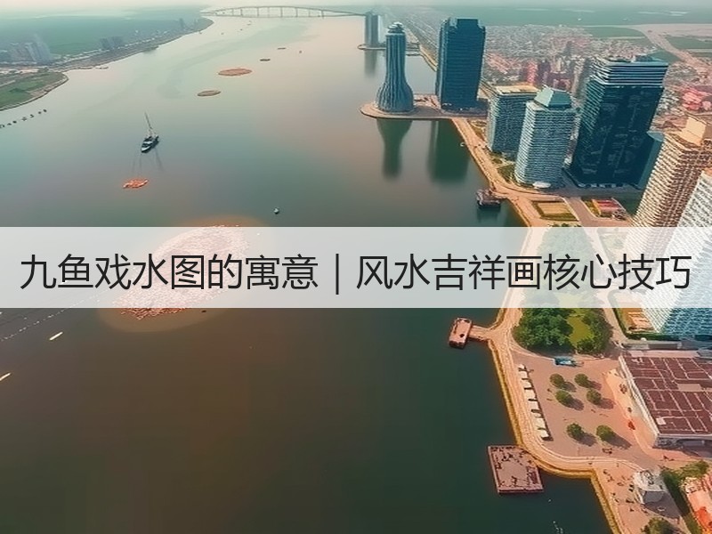 九鱼戏水图的寓意｜风水吉祥画核心技巧