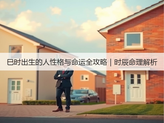 巳时出生的人性格与命运全攻略|时辰命理解析(图3) 巳时出生的人性格与命运全攻略|时辰命理解析(图3)