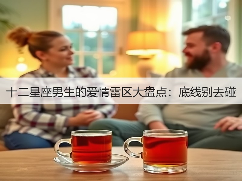十二星座男生的爱情雷区大盘点：底线别去碰
