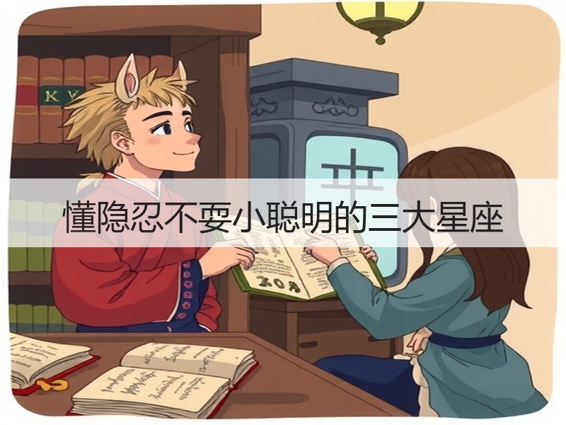 懂隐忍不耍小聪明的三大星座