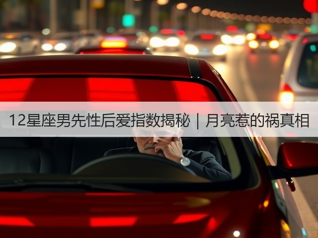 12星座男先性后爱指数揭秘｜月亮惹的祸真相(图1)
