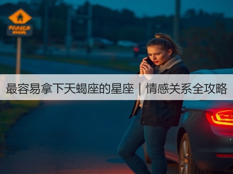 最容易拿下天蝎座的星座｜情感关系全攻略