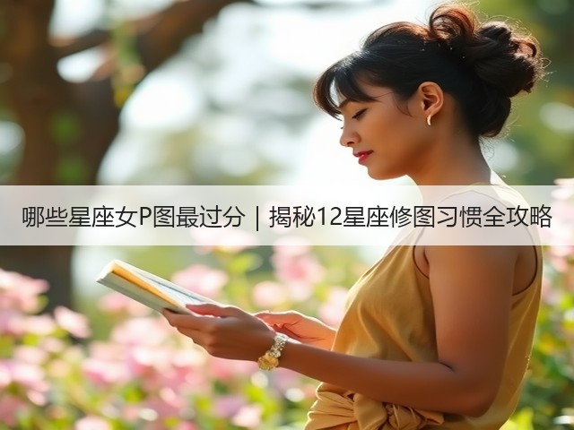 哪些星座女P图最过分｜揭秘12星座修图习惯全攻略(图1)