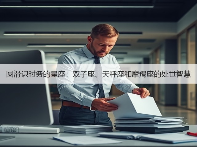 圆滑识时务的星座：双子座、天秤座和摩羯座的处世智慧(图1)