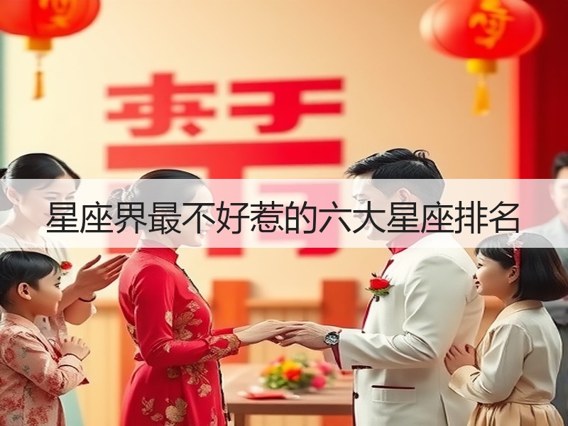 星座界最不好惹的六大星座排名