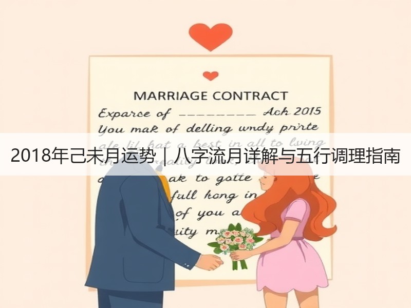 2018年己未月运势｜八字流月详解与五行调理指南