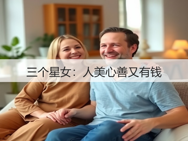 三个星女：人美心善又有钱