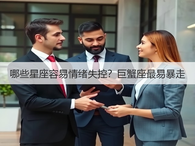 哪些星座容易情绪失控？巨蟹座最易暴走(图1)
