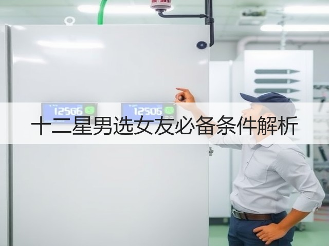 十二星男选女友必备条件解析(图2)