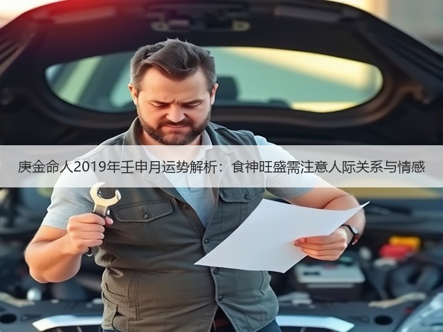 庚金命人2019年壬申月运势解析:食神旺盛需注意人际关系与情感(图3) 庚金命人2019年壬申月运势解析:食神旺盛需注意人际关系与情感(图3)