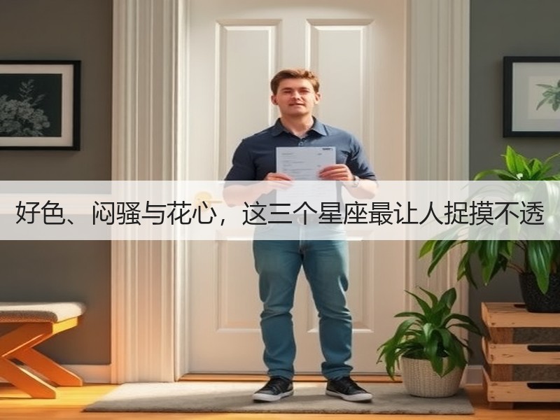 好色、闷骚与花心，这三个星座最让人捉摸不透