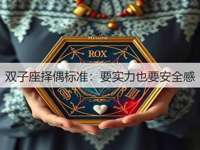 双子座择偶标准:要实力也要安全感(图1) 双子座择偶标准:要实力也要安全感(图1)