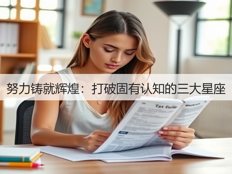 努力铸就辉煌：打破固有认知的三大星座