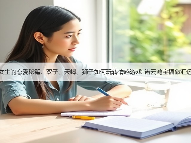 星座女生的恋爱秘籍：双子、天蝎、狮子如何玩转情感游戏-诺云鸿宝福命汇运势网(图1)
