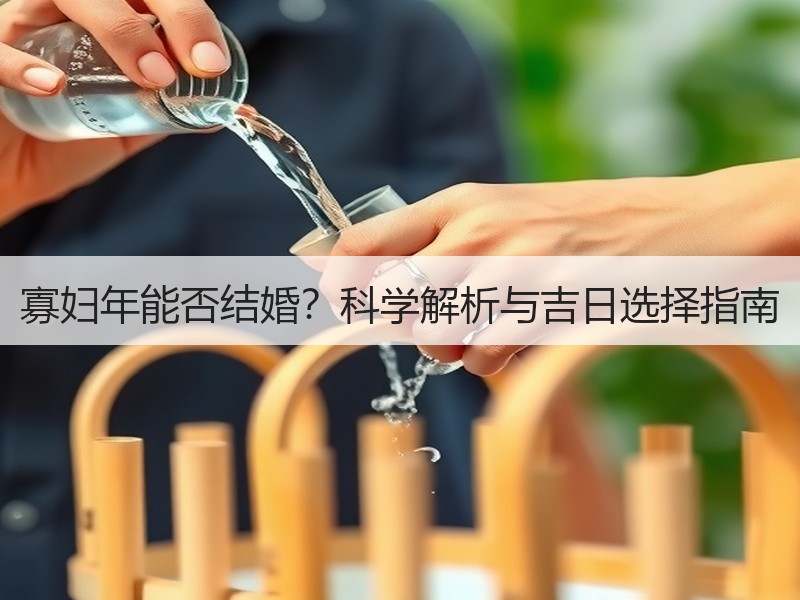 寡妇年能否结婚？科学解析与吉日选择指南