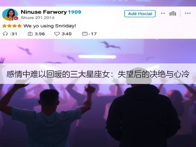 感情中难以回暖的三大星座女:失望后的决绝与心冷(图1) 感情中难以回暖的三大星座女:失望后的决绝与心冷(图1)