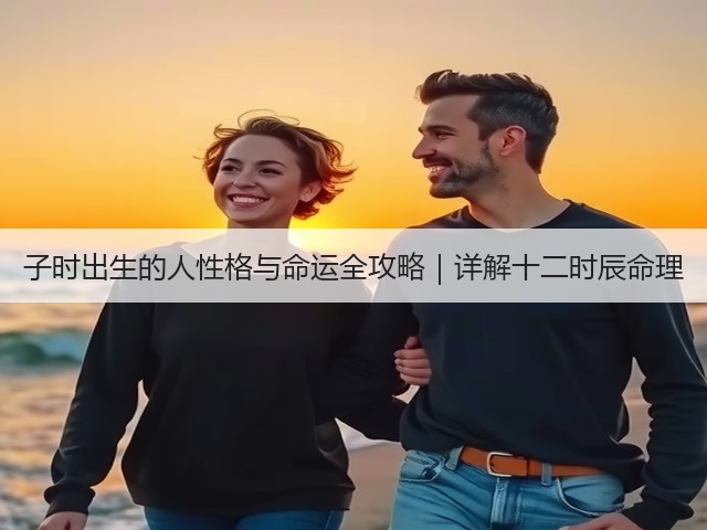 子时出生的人性格与命运全攻略｜详解十二时辰命理(图1)