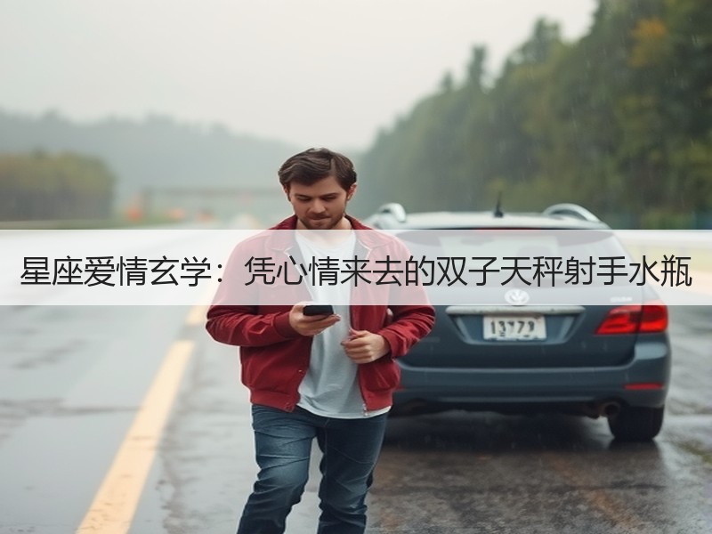 星座爱情玄学：凭心情来去的双子天秤射手水瓶