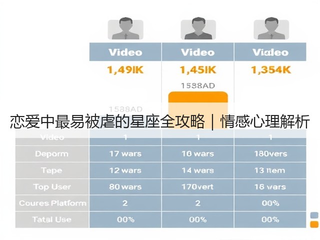 恋爱中最易被虐的星座全攻略｜情感心理解析(图1)