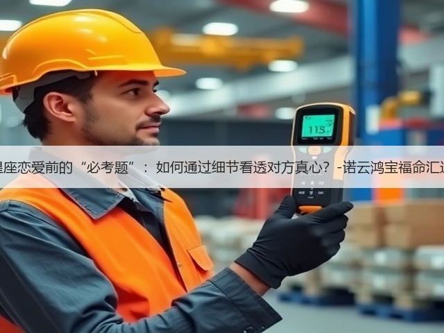十二星座恋爱前的“必考题”：如何通过细节看透对方真心？-诺云鸿宝福命汇运势网(图2)