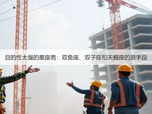 目的性太强的星座男:双鱼座、双子座和天蝎座的狠手段(图1) 目的性太强的星座男:双鱼座、双子座和天蝎座的狠手段(图1)