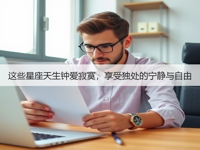 这些星座天生钟爱寂寞,享受独处的宁静与自由(图1) 这些星座天生钟爱寂寞,享受独处的宁静与自由(图1)