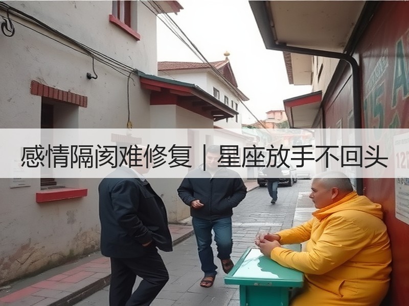 感情隔阂难修复｜星座放手不回头