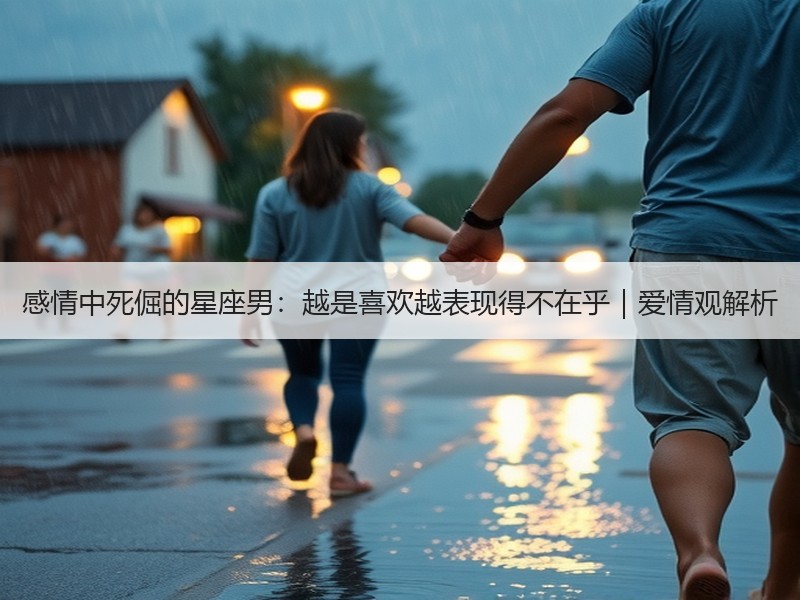 感情中死倔的星座男：越是喜欢越表现得不在乎｜爱情观解析