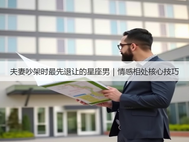 夫妻吵架时最先退让的星座男|情感相处核心技巧(图2) 夫妻吵架时最先退让的星座男|情感相处核心技巧(图2)