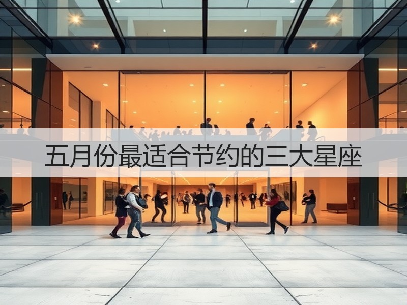 五月份最适合节约的三大星座