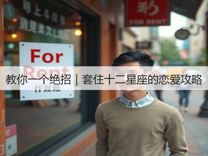教你一个绝招｜套住十二星座的恋爱攻略