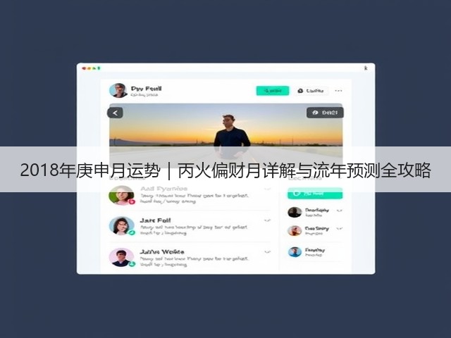 2018年庚申月运势|丙火偏财月详解与流年预测全攻略(图2) 2018年庚申月运势|丙火偏财月详解与流年预测全攻略(图2)