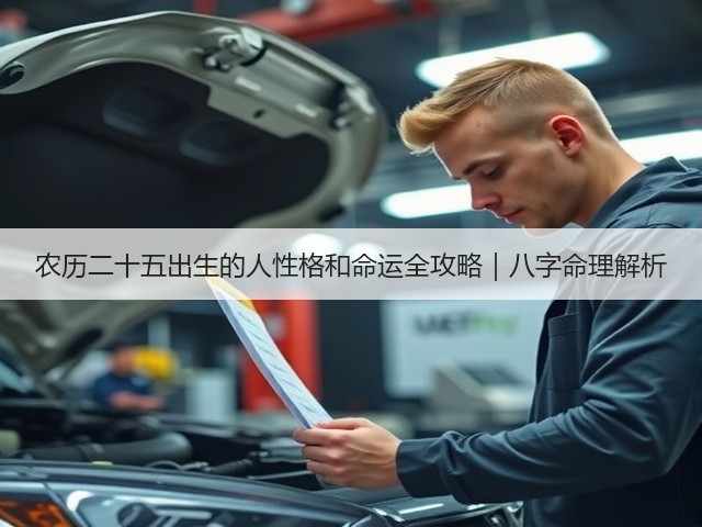 农历二十五出生的人性格和命运全攻略|八字命理解析(图1) 农历二十五出生的人性格和命运全攻略|八字命理解析(图1)