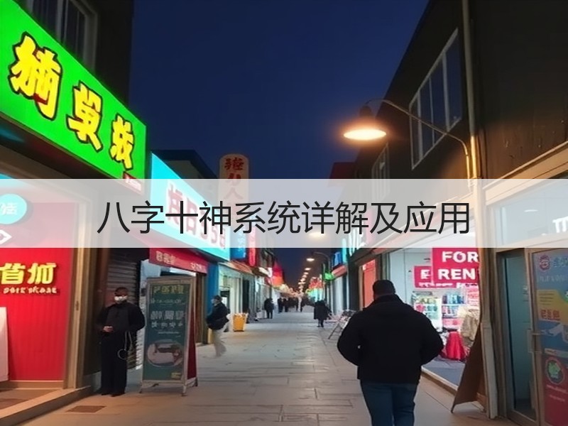 八字十神系统详解及应用
