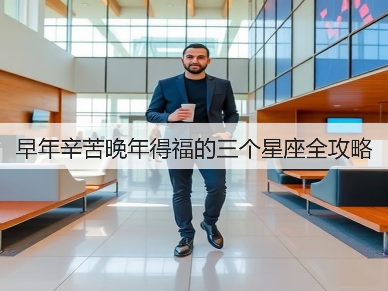 早年辛苦晚年得福的三个星座全攻略