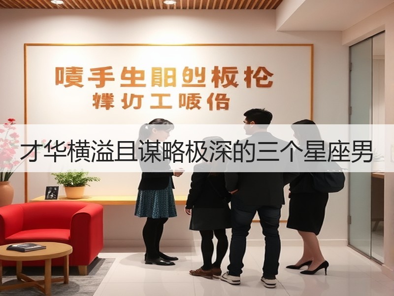 才华横溢且谋略极深的三个星座男
