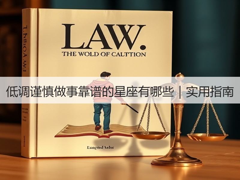低调谨慎做事靠谱的星座有哪些｜实用指南