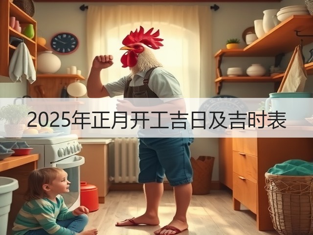 2025年正月开工吉日及吉时表(图2)