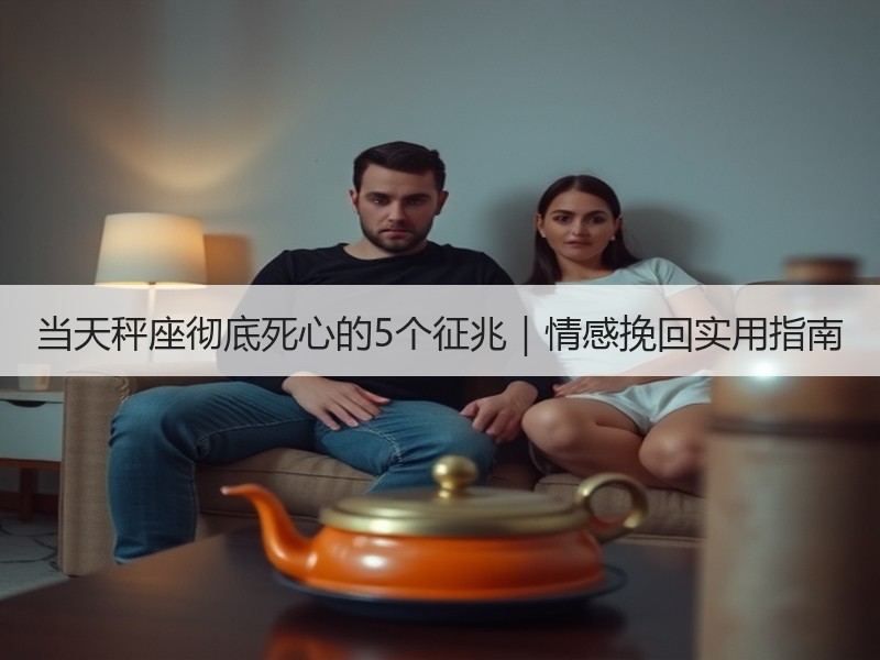 当天秤座彻底死心的5个征兆｜情感挽回实用指南