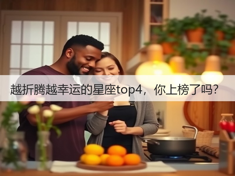 越折腾越幸运的星座top4，你上榜了吗？