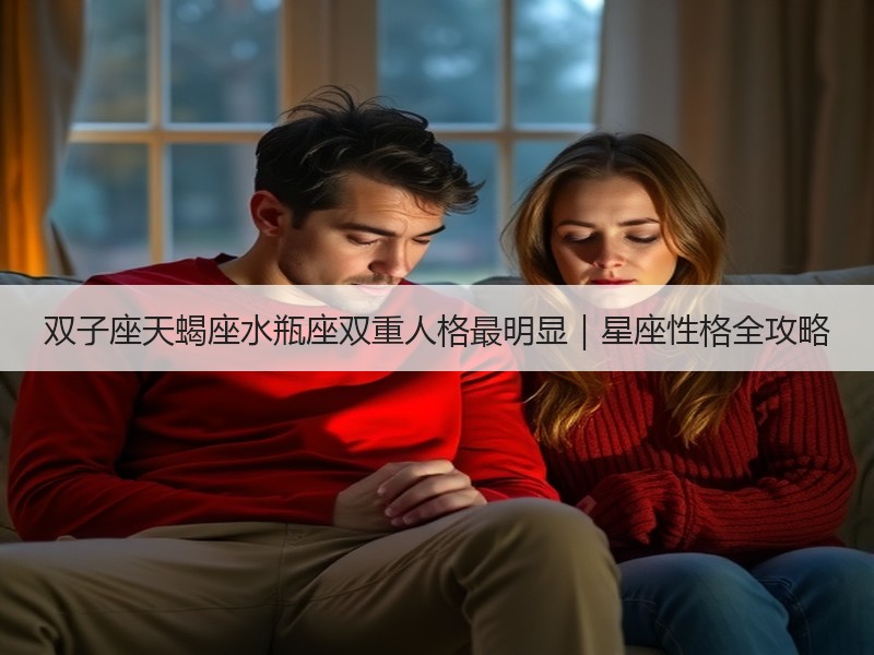 双子座天蝎座水瓶座双重人格最明显｜星座性格全攻略