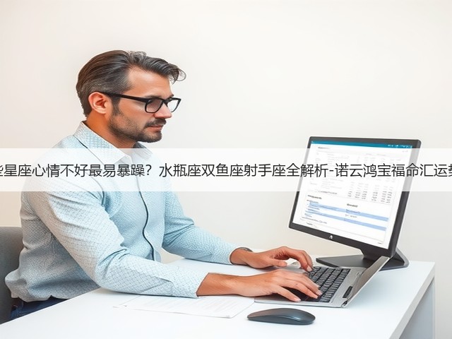 哪些星座心情不好最易暴躁？水瓶座双鱼座射手座全解析-诺云鸿宝福命汇运势网(图2)