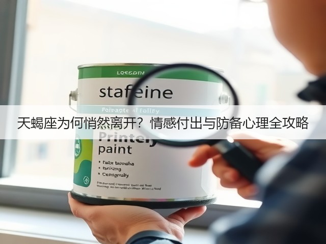 天蝎座为何悄然离开？情感付出与防备心理全攻略(图1)