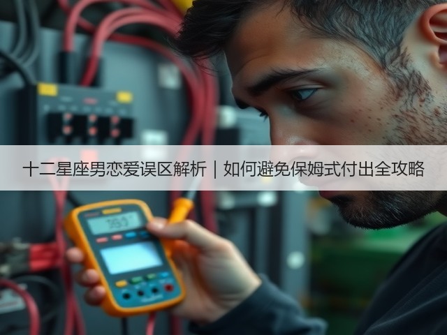 十二星座男恋爱误区解析｜如何避免保姆式付出全攻略(图3)