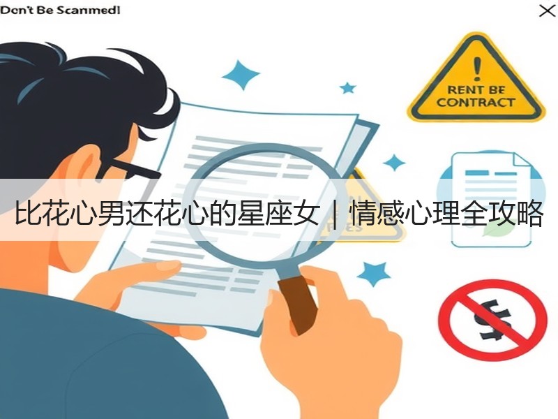 比花心男还花心的星座女｜情感心理全攻略